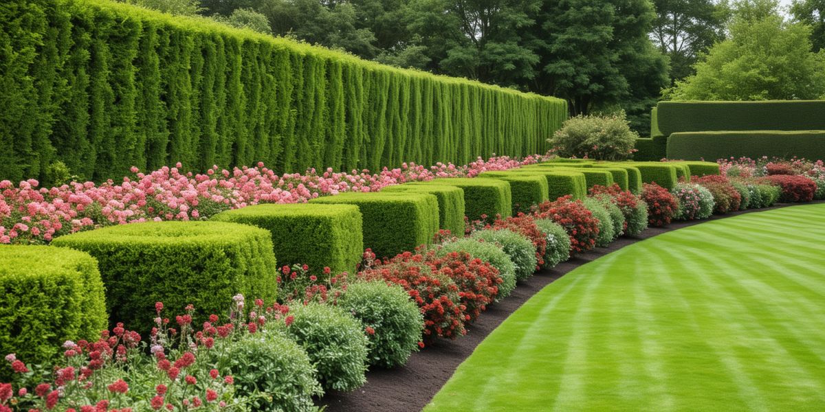 Professional lawn care expert examining soil and grass in Virginia garden