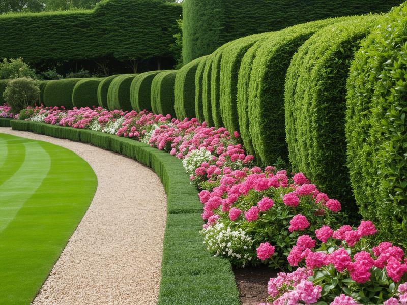 Complete landscape transformation of commercial office complex with modern design elements